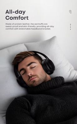 Beli Headphone Over-Headphone Aksesoris Untuk Dua Cara Radio Stylish Headphone Style Over Ear Headphone Wireless Pembatalan Kebisingan Aktif pembuatan online