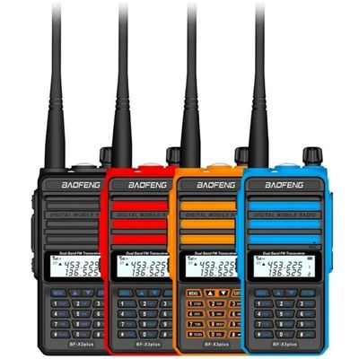 Beli X3-Plus X3 18W Walkie Talkie 20 KM Tri-band Radio with 9500mah Battery UHF VHF Two Way Radio for Vessel Boat Sea Navigation pembuatan online