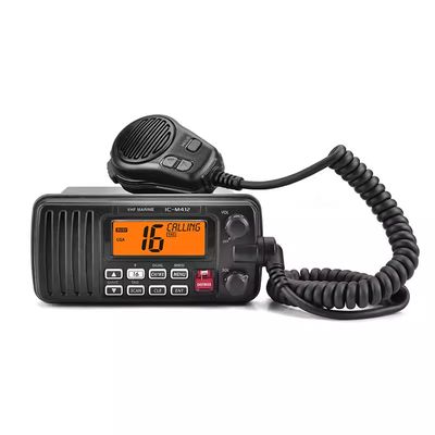 Beli IC-M412 25W Waterproof IPX7 IP67 VHF Marine Radio Submersible Car Radio Station for ICOM pembuatan online