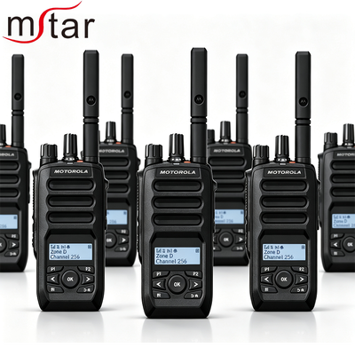 Beli MOTOROLA R5 LKP DMR Radio dua arah IP67 tahan ledakan dengan 256 saluran penyimpanan pembuatan online