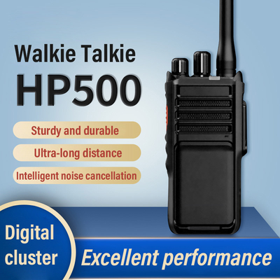 Digital Two Way Radio HP500 GPS Bluetooth UHF VHF Profesional DMR Portable Dua arah Radio Walkie Talk