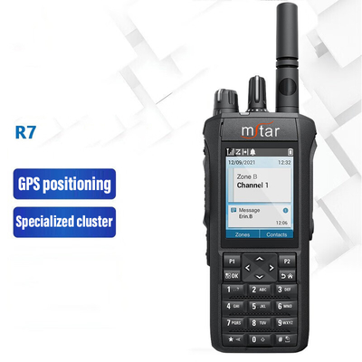 Digital Two Way Radio R7 Jelas dan keras Panggilan GPS posisi Cluster khusus
