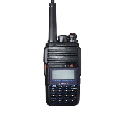 Jarak Panjang VHF UHF Keamanan Voice FM Portable Keamanan Walkie Talkie Transmitter M-UV3 8 watt