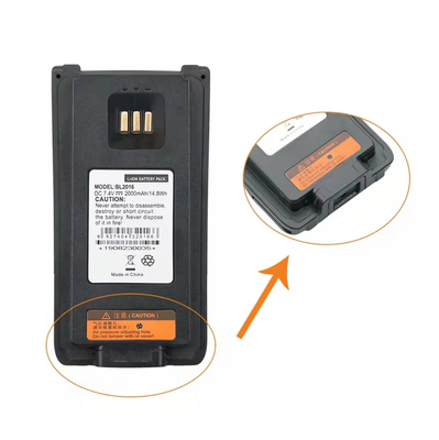Baterai BL2016 Baterai pengganti untuk PD985 PD985U Walkie Talkie Baterai radio dua arah