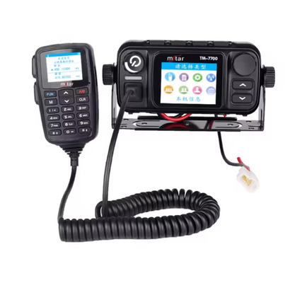 TM-7700D LTE WCDMA GSM IP Network POC Dual Band Mobile Radio dengan GPS Hitam Ce Tlf Mobile Tec