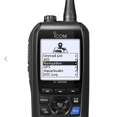 M94D VHF Marine Two Way Radio IP57 Float Flash Untuk Perahu Dengan Layar LCD
