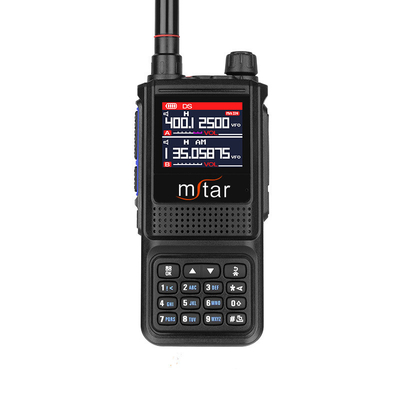 1-8km Handheld M-UV7 Full Band Emergency Two Way Radio Alarm Layar LCD