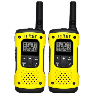 Motorola T92 Two Way Radio Handheld Yellow Terminal Style Walkie Talkie untuk kebutuhan