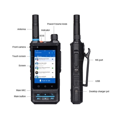Inrico S200 Big Display 4G LTE Kamera depan 2MP Wi-Fi One-Click SOS GPS Video / Voice