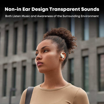 Aksesoris Mini TWS Untuk Radio Dua Cara Bluetooth v5.4 Headphone Konduksi Tulang untuk Pengalaman Audio yang Ditingkatkan