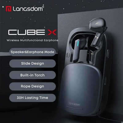 Langsdom Bluetooth Speaker Aksesoris Untuk Dua Cara Radio Wireless Waktu Penundaan 41-50 ms Earphone Waterproof Bluetooth dengan Chipset JL