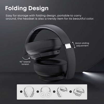 Air Phone Max ANC Noise Cancelling Headphone nirkabel Headset Lipat Portable MP3 Player Dengan Mikropon Headset Bluetooth