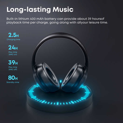 Langsdom Bluetooth Headset Aksesoris Untuk Dua Cara Radio Blurtrum Chipset ANC Bluetooth Headphone untuk Wisatawan Sering di Perjalanan Bisnis