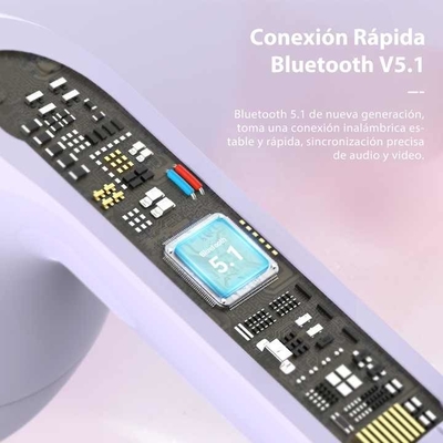 Earphone dan Mikrofon 51-60 Ms Delay Time Wireless Earphone dan Mikrofon Dengan Koneksi Wireless Dan Chipset JL