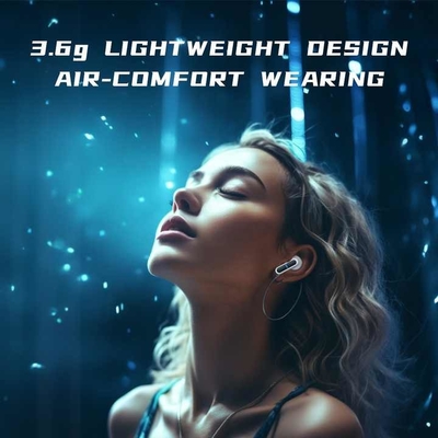 Earphone Dan Mikropon Bluetooth Wireless Type Earphone Dan Mikropon Dengan Kontrol Sentuh Dan Pembatalan Kebisingan Lingkungan ENC