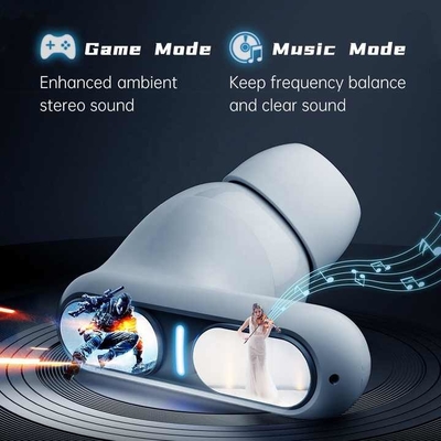 Earphone dan Mikrofon 31-40ms Delay Time Wireless Earphone dan Mikrofon dengan kontrol sentuh dan pembatalan kebisingan ENC