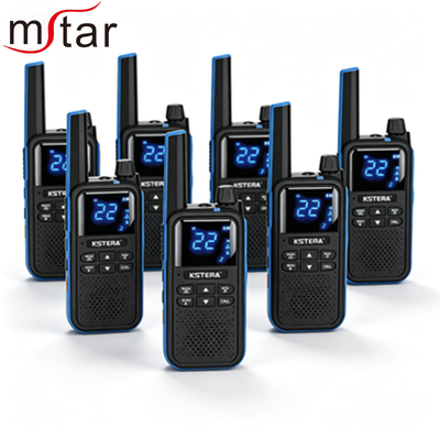 AT101/AT100 Handheld FRS PMR446 Walkie Talkie dengan IPX5 Water Resistance 2500-3000mAh Baterai dan 5W Power untuk Olahraga Luar Ruang