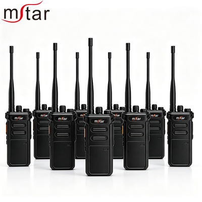 MSTAR Two Way Radio Walkie Talkie dengan 10W Power 0-5km Range dan 4800mAh Baterai Kapasitas Tinggi